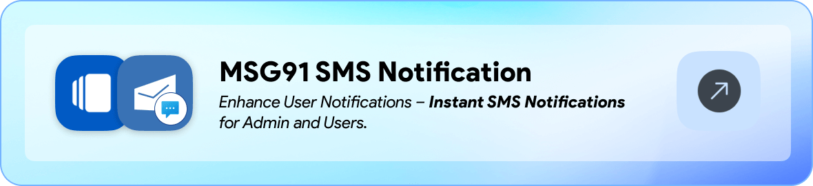 msg91 sms plugin for vcard saas