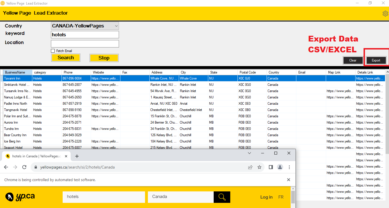 Yellow Page Lead Extractor Software - 2