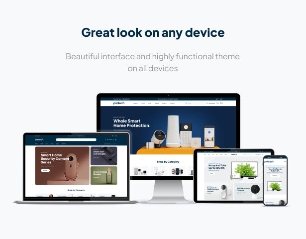 Fully responsive and retina-ready design