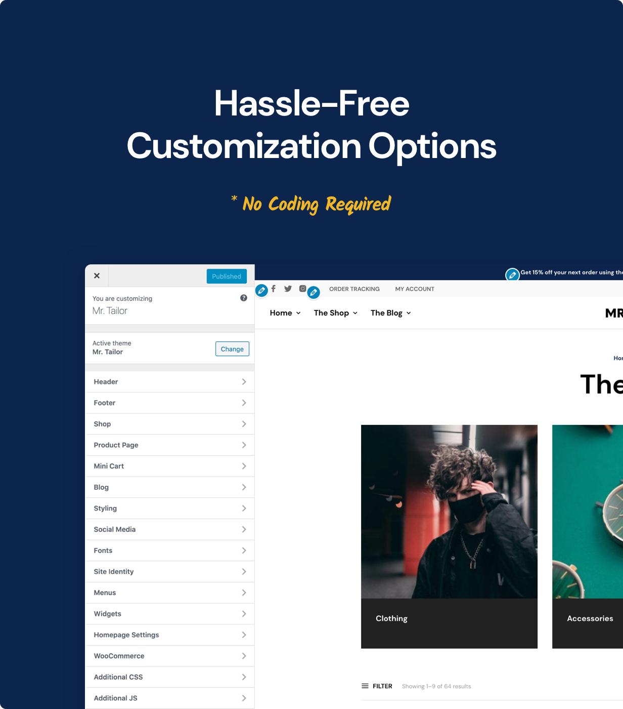 Mr. Tailor - eCommerce WordPress Theme for WooCommerce - 3