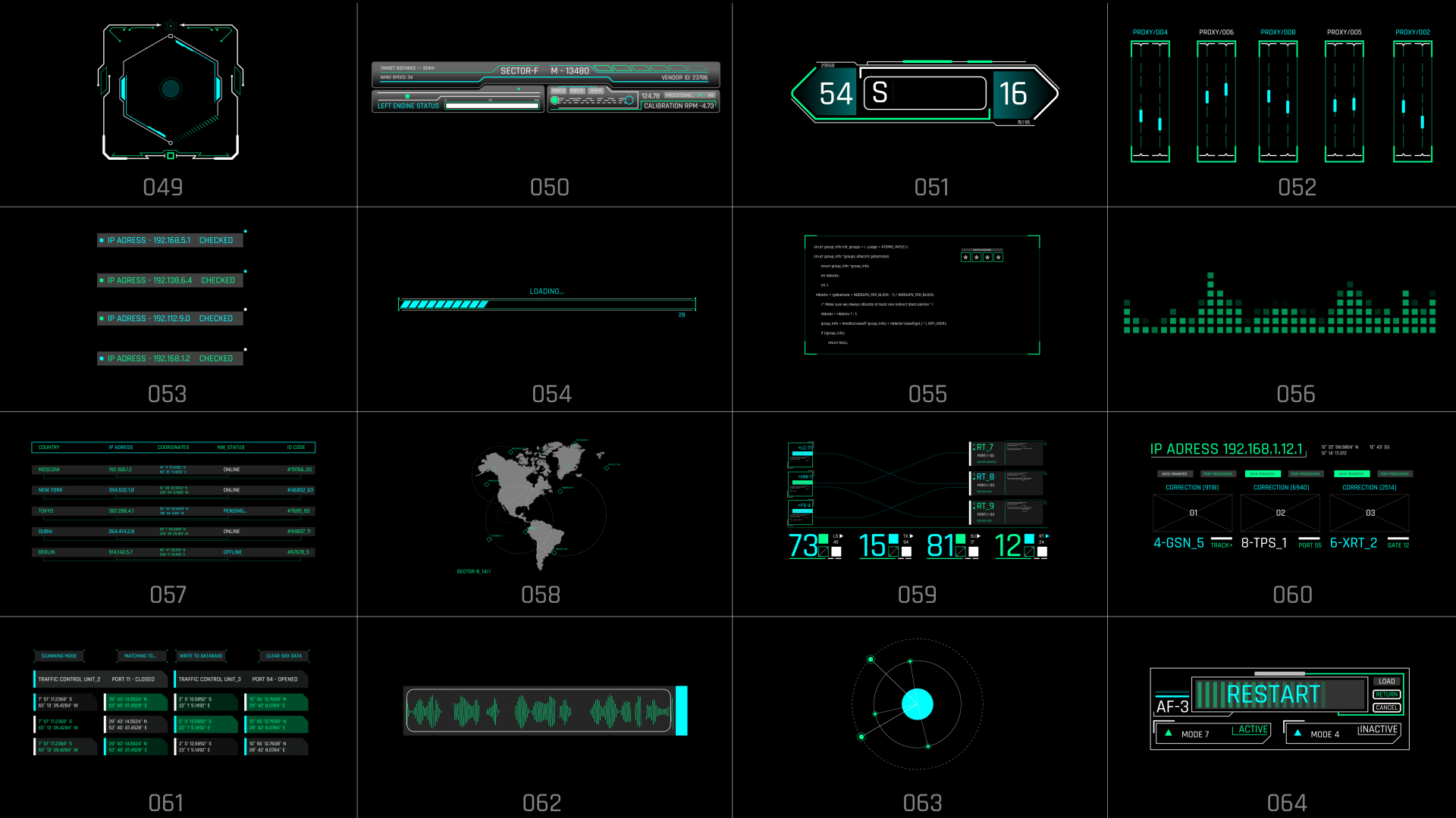 Ultimate HUD Library For Premiere Pro - 57