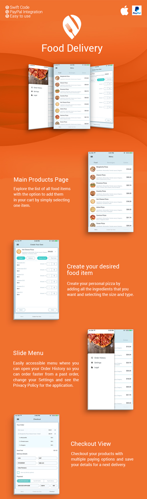 Food Delivery - iOS App - 1
