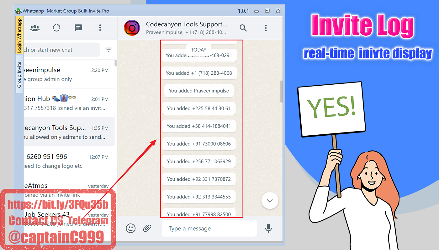 Whatsapp Group Bulk Invite Pro