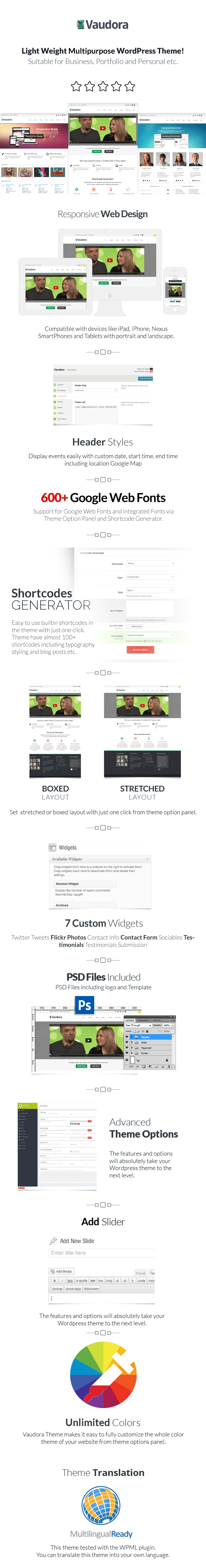 Vaudora Responsive WordPress Theme - 5