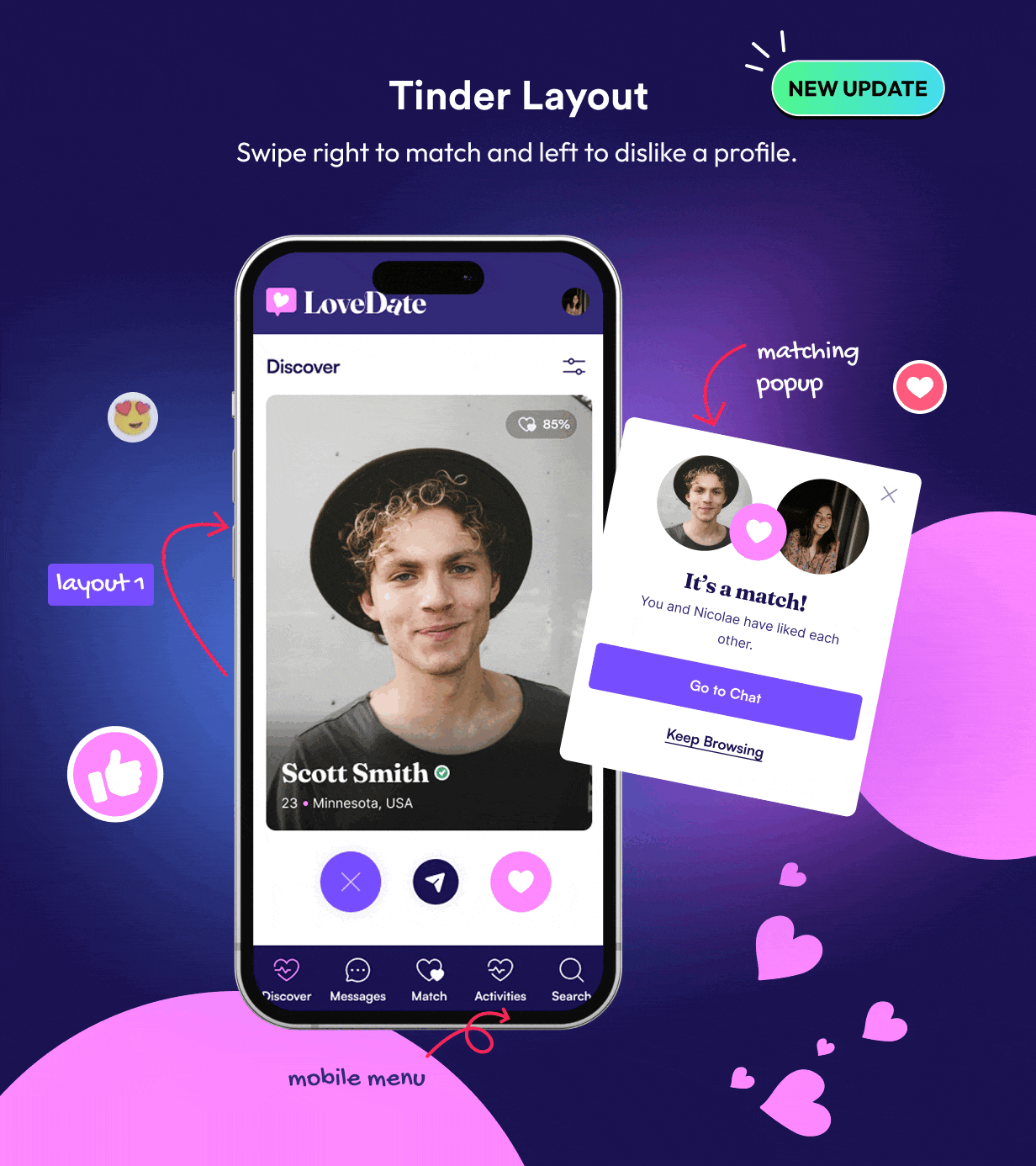 LoveDate - Social Dating Network WordPress Theme