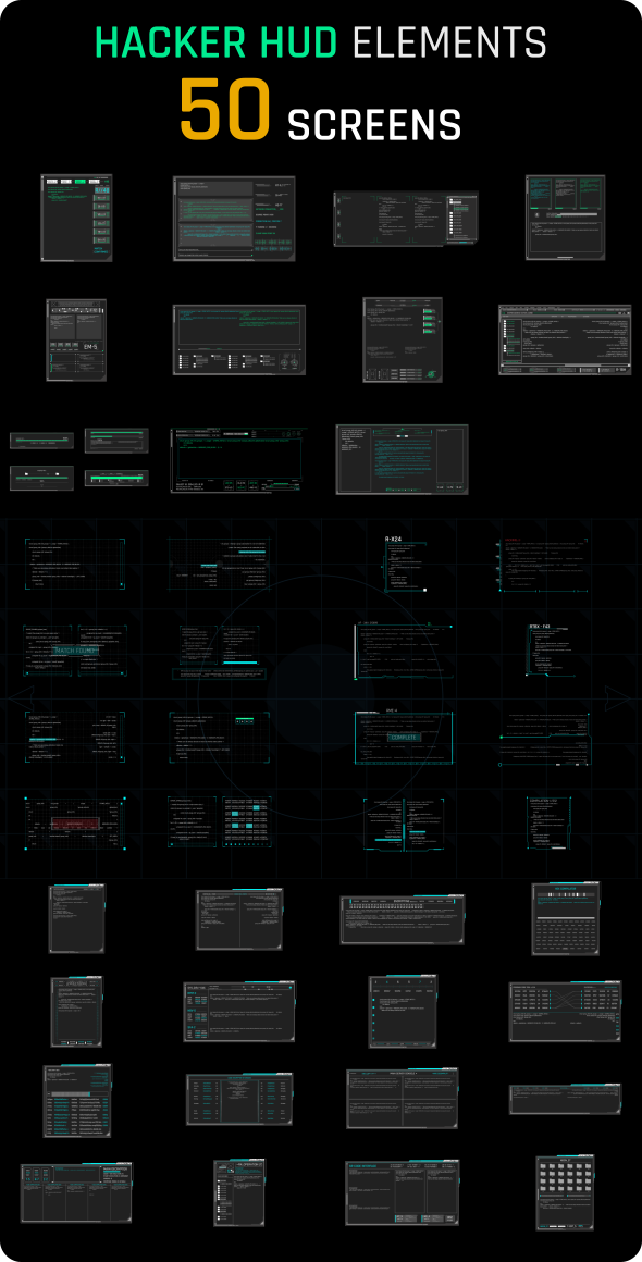 Hacker HUD Elements - 34