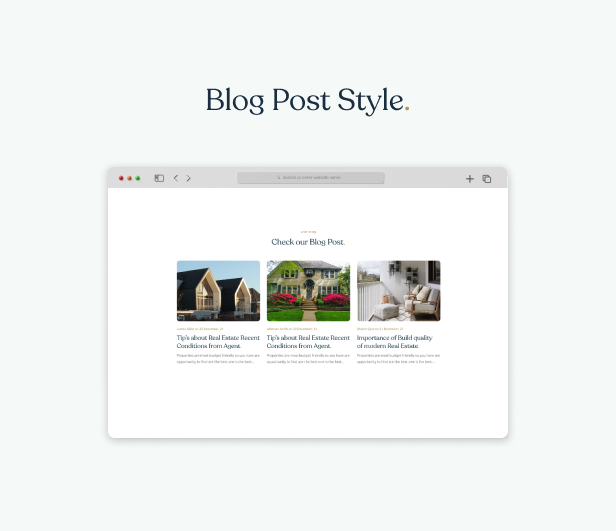 Agent Property & Real Estate Listing Template