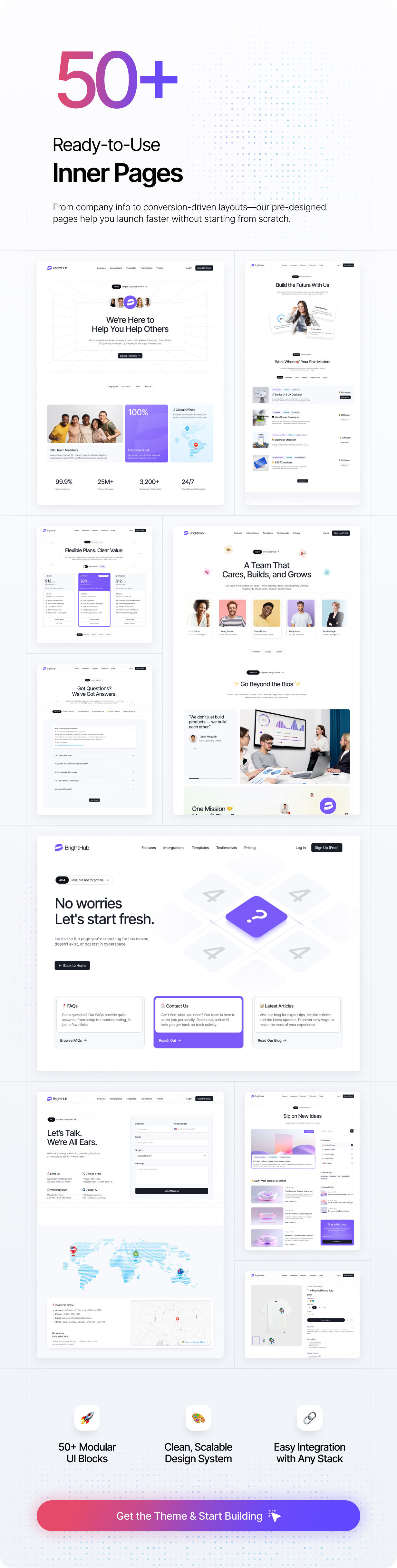 BrightHub - SaaS & Tech Startup WordPress Theme - 11