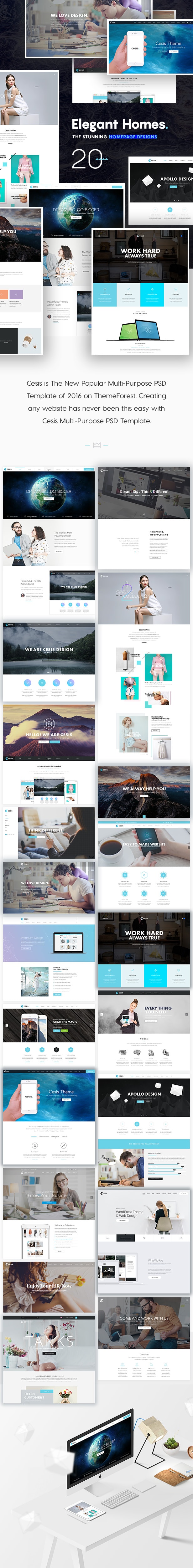 Cesis | The Ultimate Multi-Purpose PSD Template of 2016