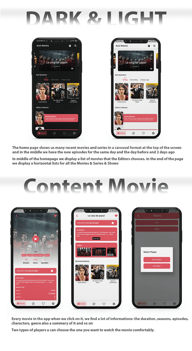 Movies App - Admin panel ( movies & series & tv shows...) Flutter - 3
