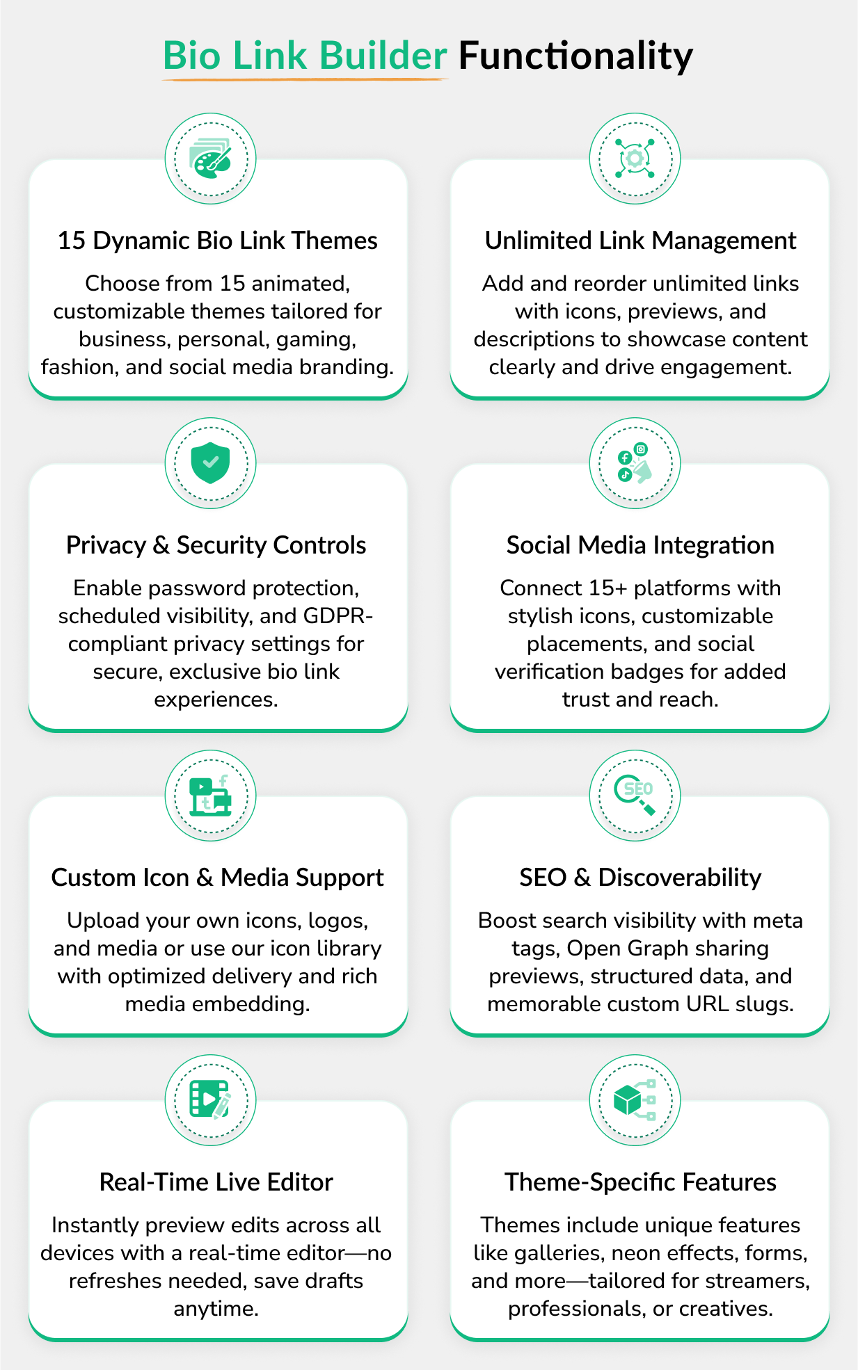 vCard SaaS - Digital Business Card Builder - Bio Links Builder - 65