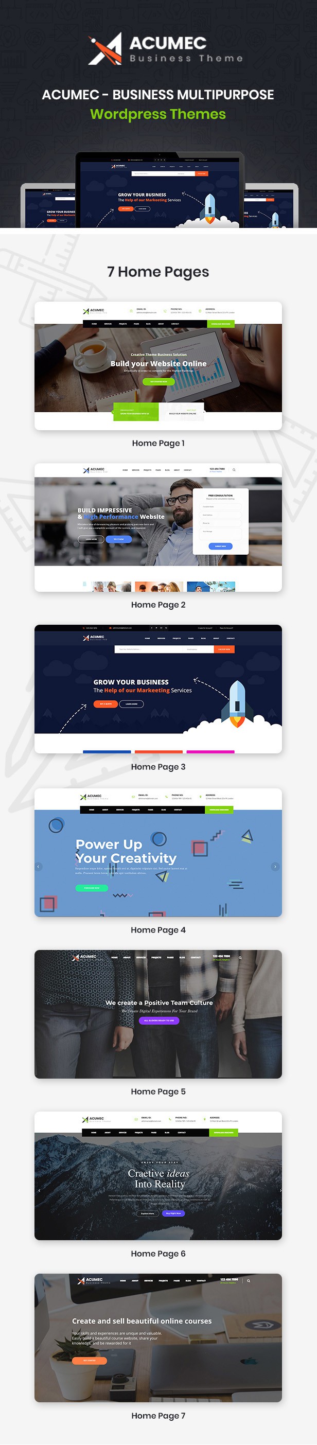 Acumec - Business Multipurpose WordPress Theme - 6