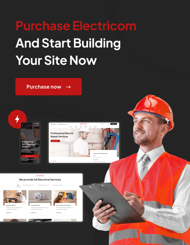 Electricom - Electricity Mobility Services WordPress theme