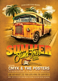 Design Cloud: Summer Jams Tour Poster/Flyer Template
