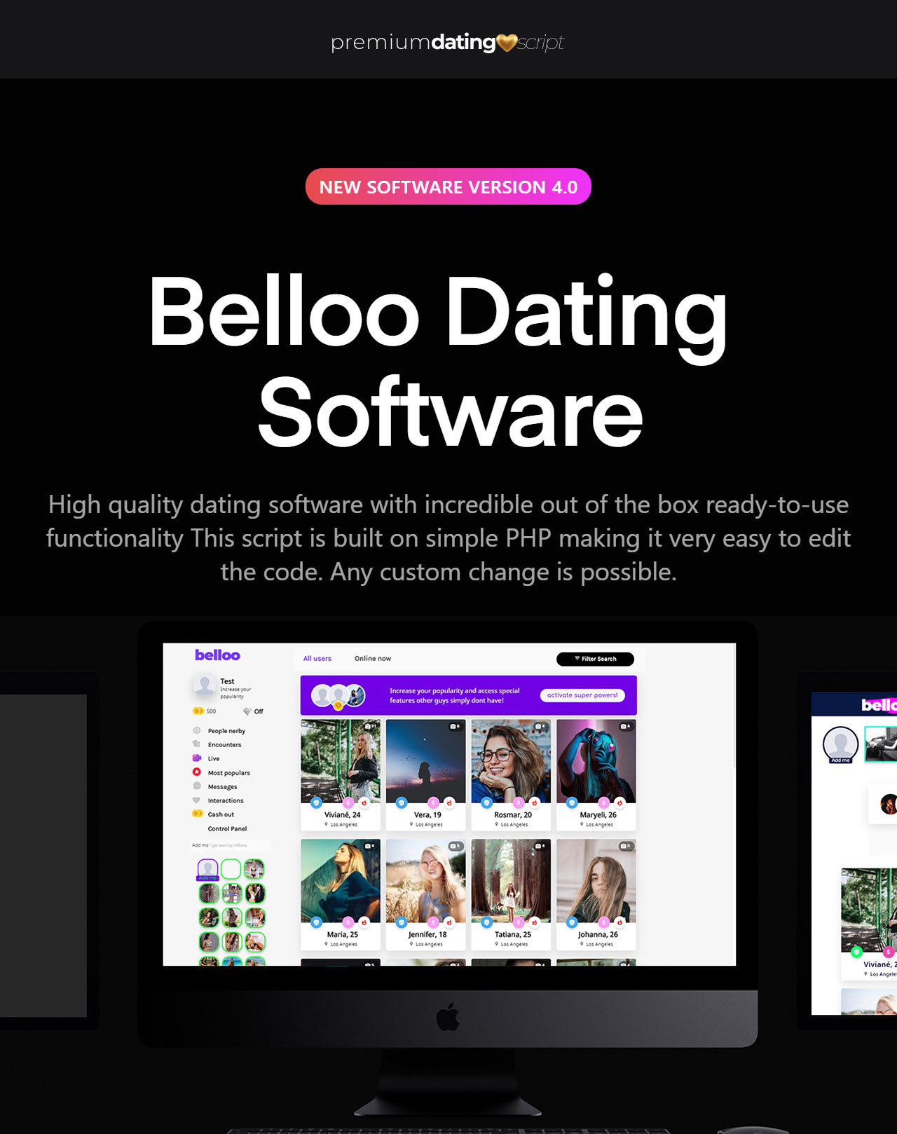 Belloo - Software de Encontros Premium Completo - 2