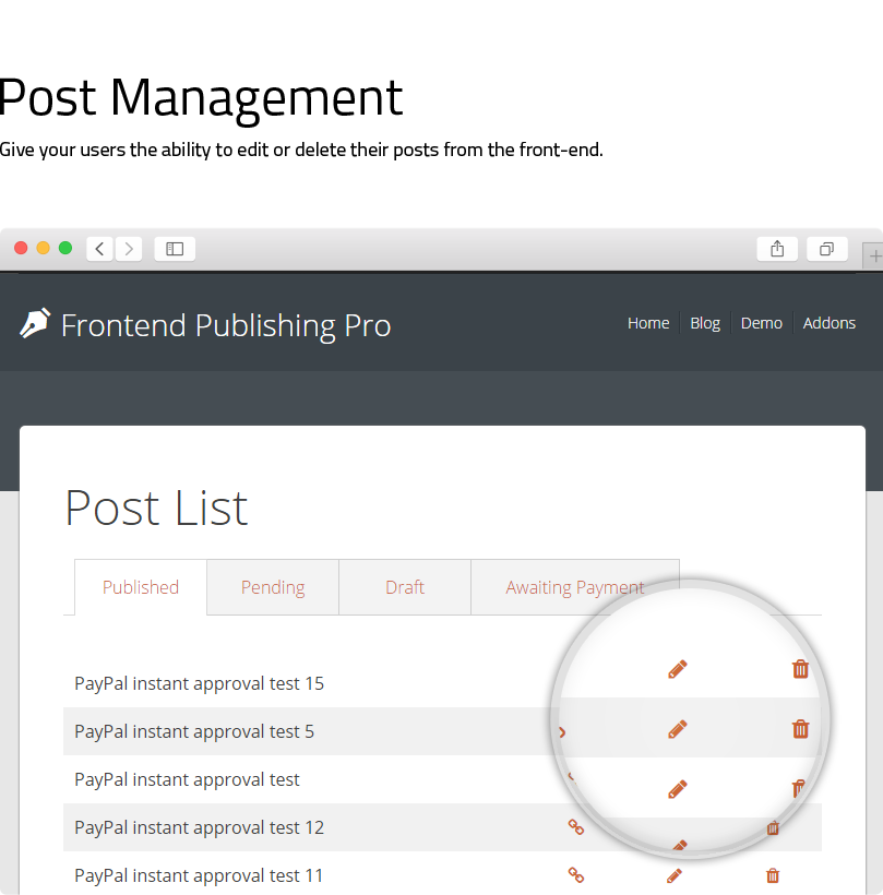 Frontend Publishing Pro - Plugin de envio de postagem do WordPress - 7