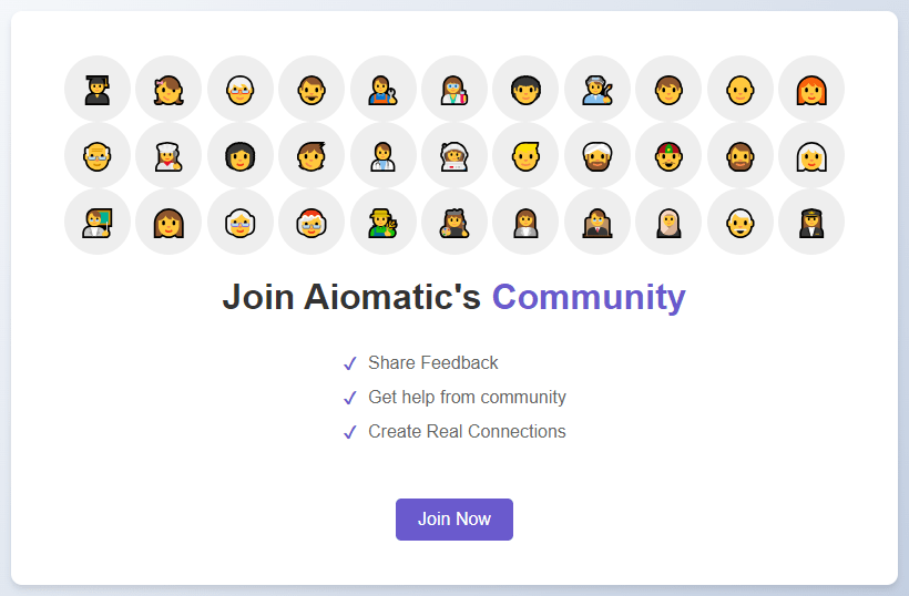 Aiomatic community