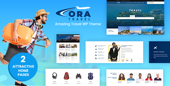 Ora | Travel and Hotel Booking PSD - 1