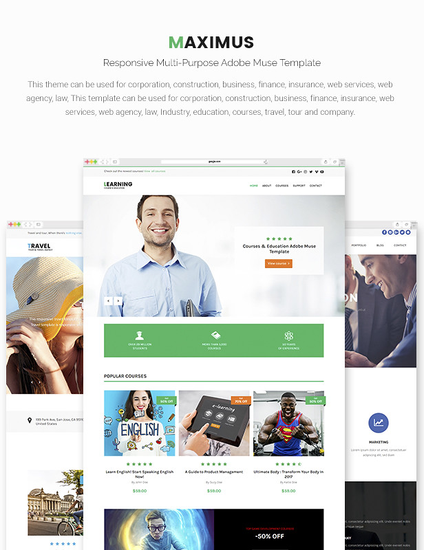 Maximus | Responsive Multi-Purpose Adobe Muse Template - 7