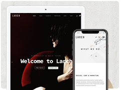 Larch - Tema de WordPress de múltiplos propósitos mínimo responsivo - 1