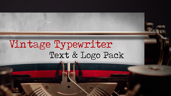 TT02 | Vintage Typewriter - Text & Logo Pack