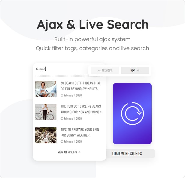 pixwell ajax feature