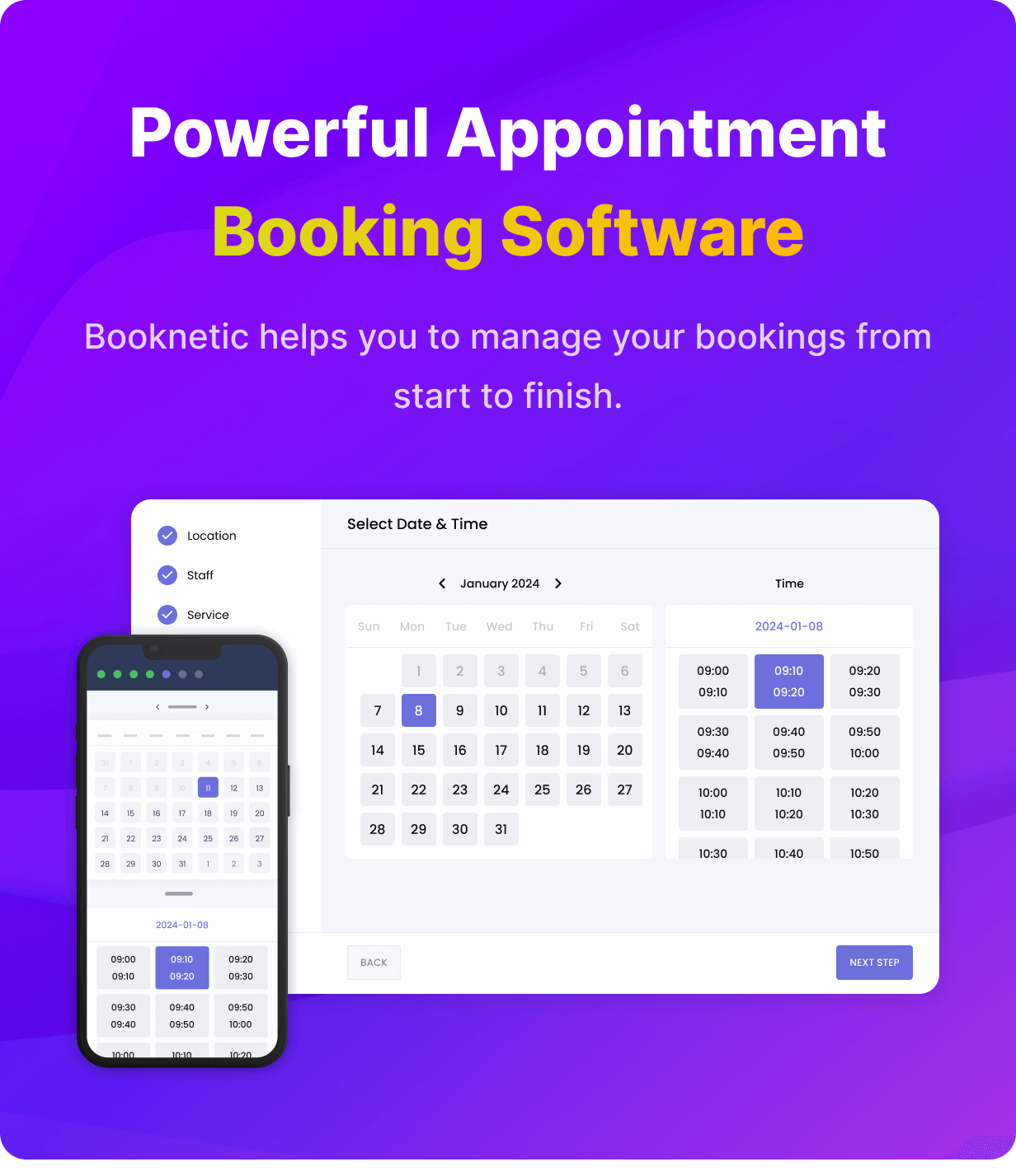 Booknetic - WordPress Appointment Booking and Scheduling system