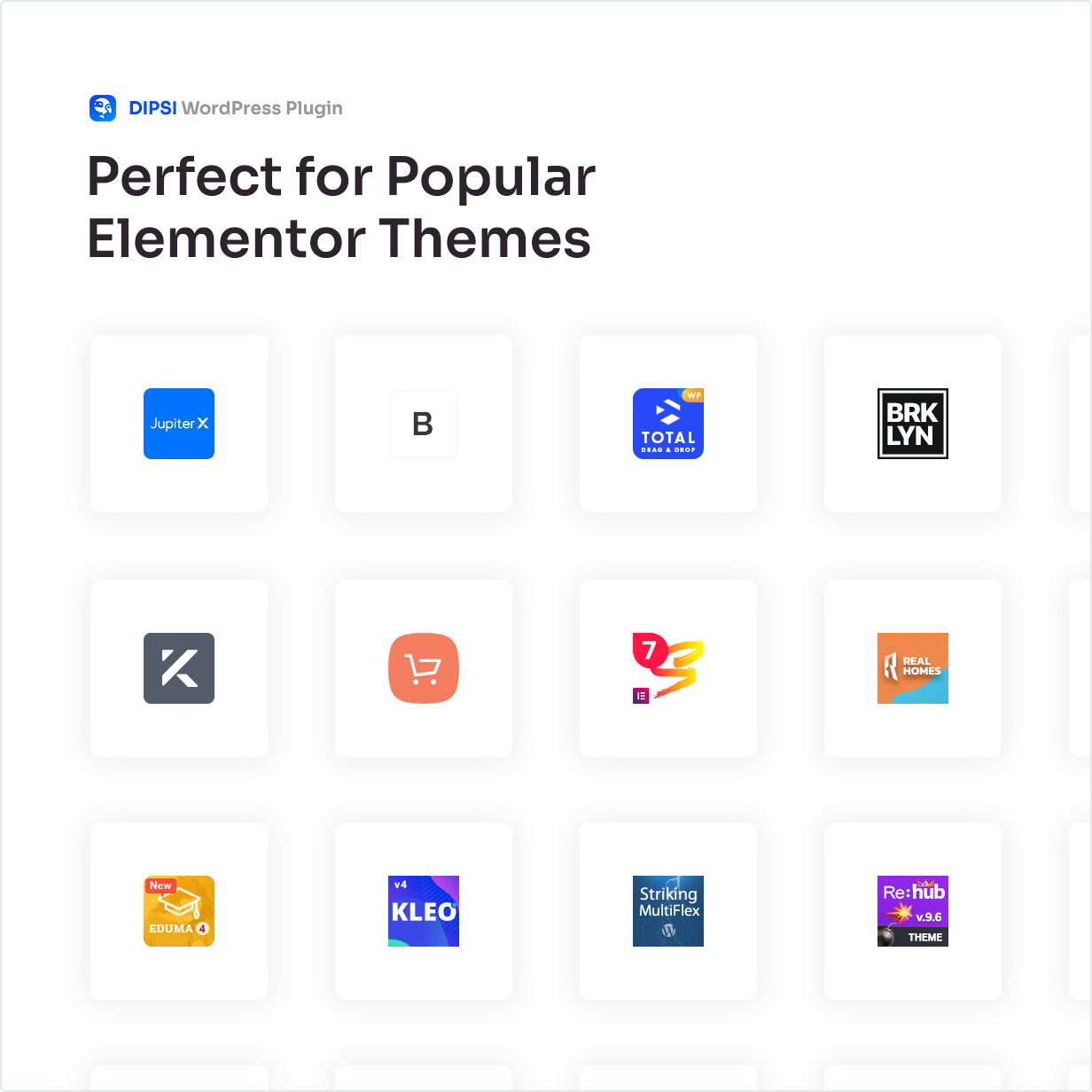 Perfect for Popular Elementor Themes