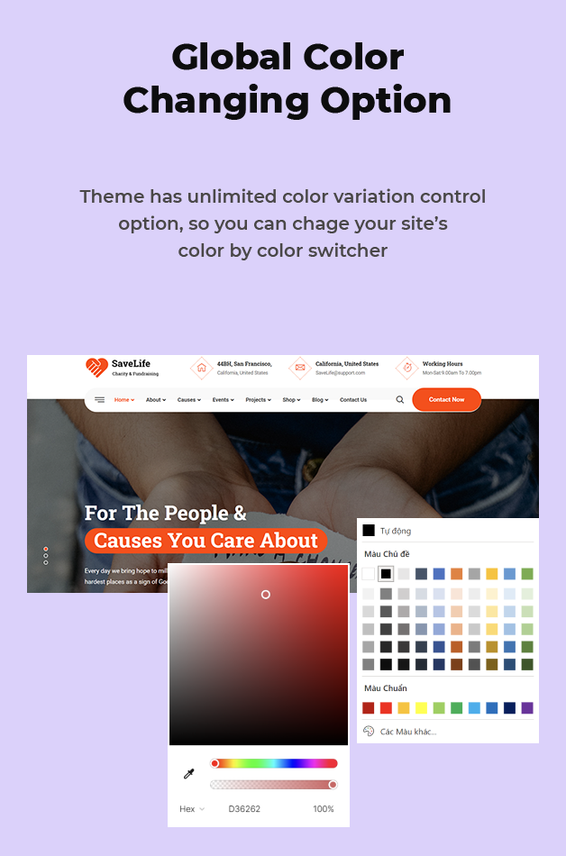 Global Colors Option Available