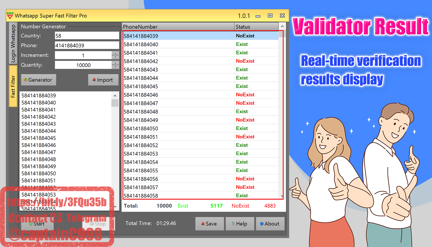 Whatsapp Super Fast Validator Pro 1.0.1