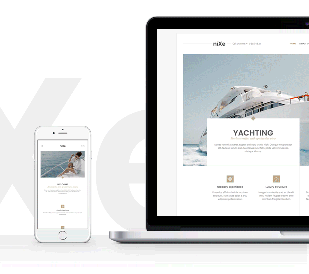 Nixe | Hotel and Yachting WordPress Theme - 2