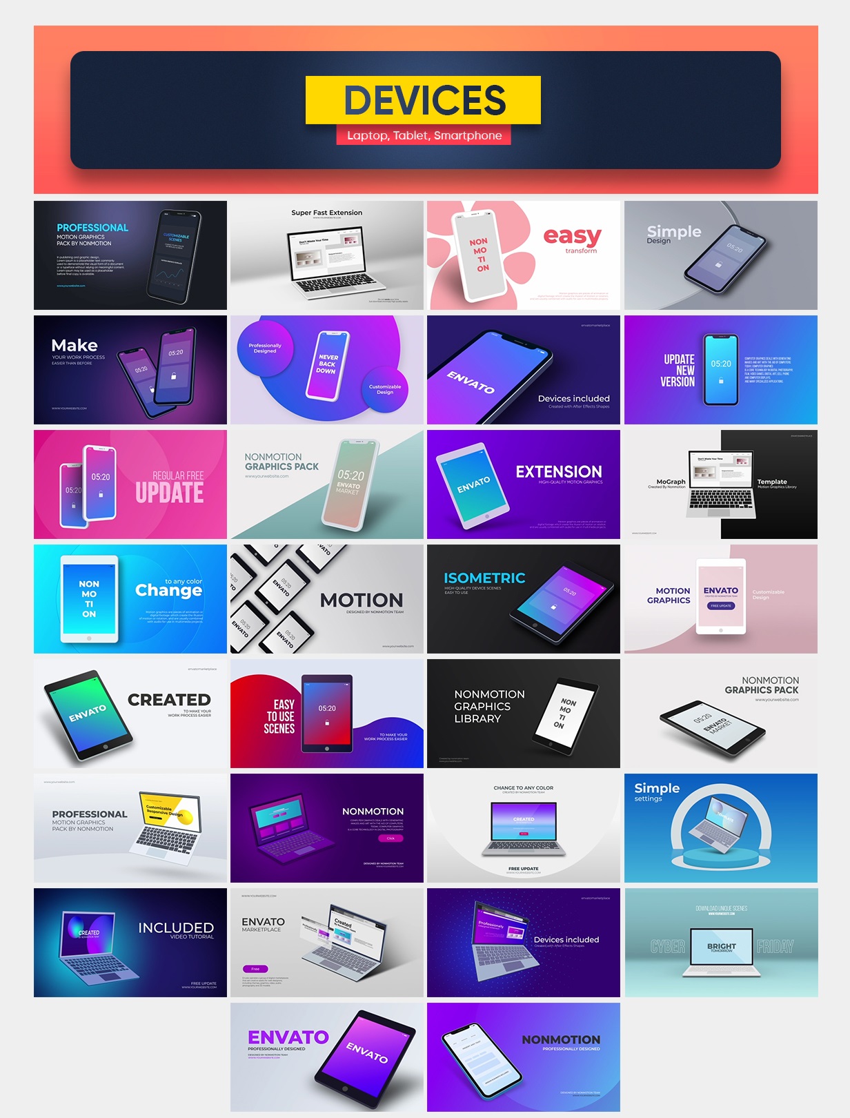 Nonmotion Graphics Library | Extension for After Effects - 5