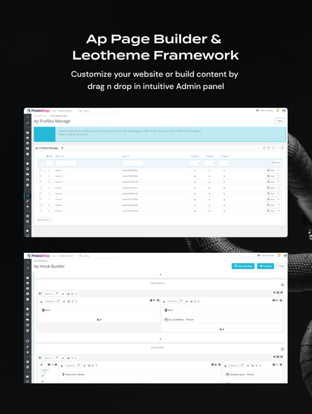 Ap Page Builder & Leotheme Framework