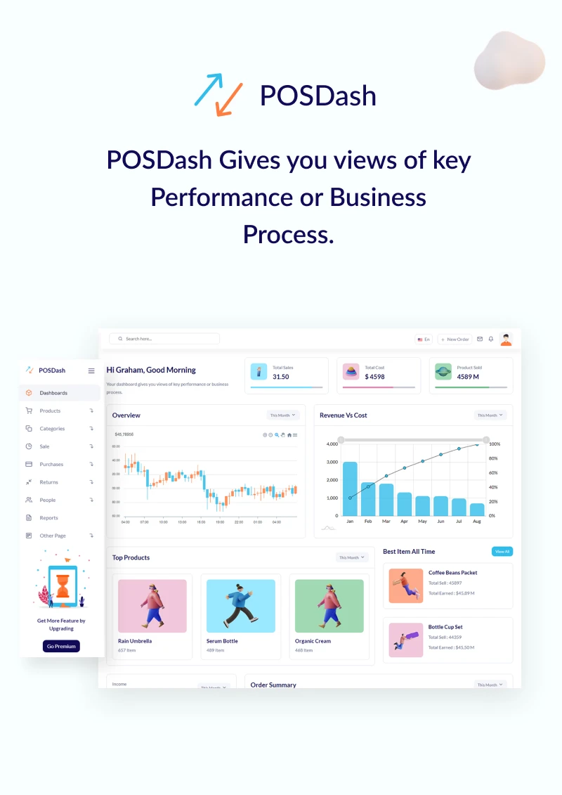 VueJS HTML Inventory Admin Template | POSDash | Iqonic Design