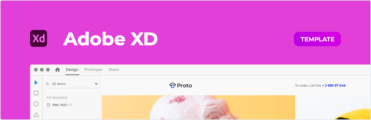 Proto – Photographer Portfolio for XD