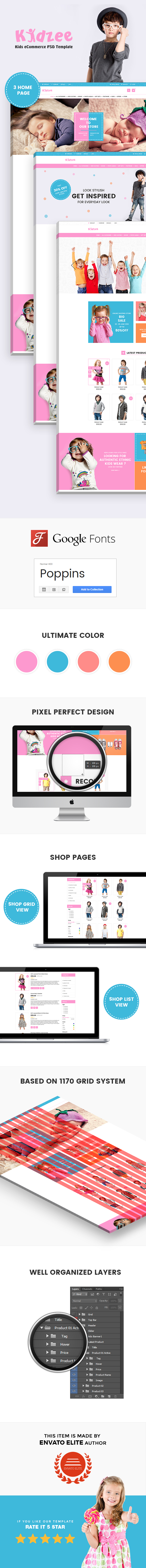 KIDZEE - eCommerce PSD Template - 1