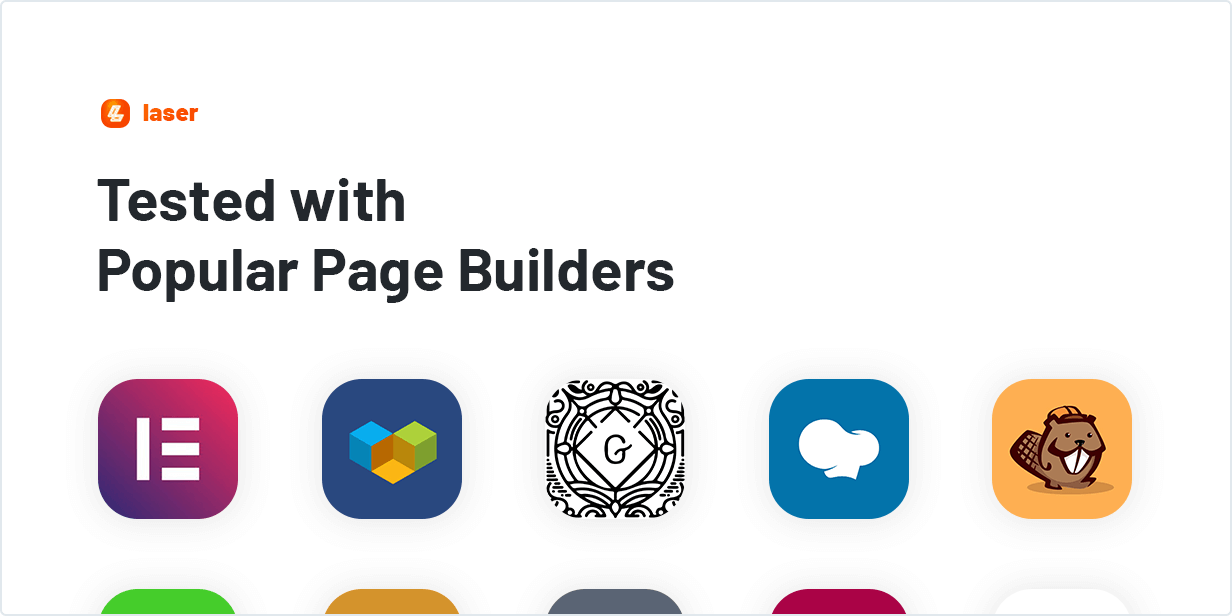 Tested with Popular Page Builders