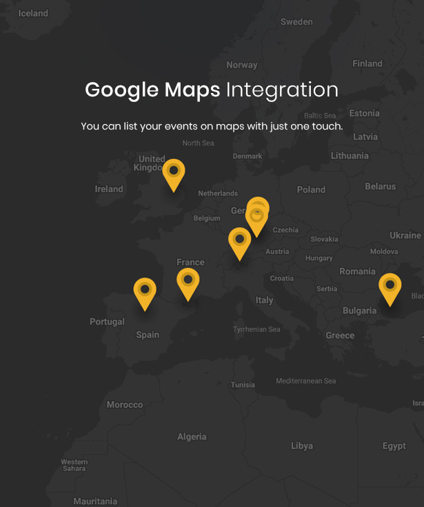 Tema WordPress do Google Maps