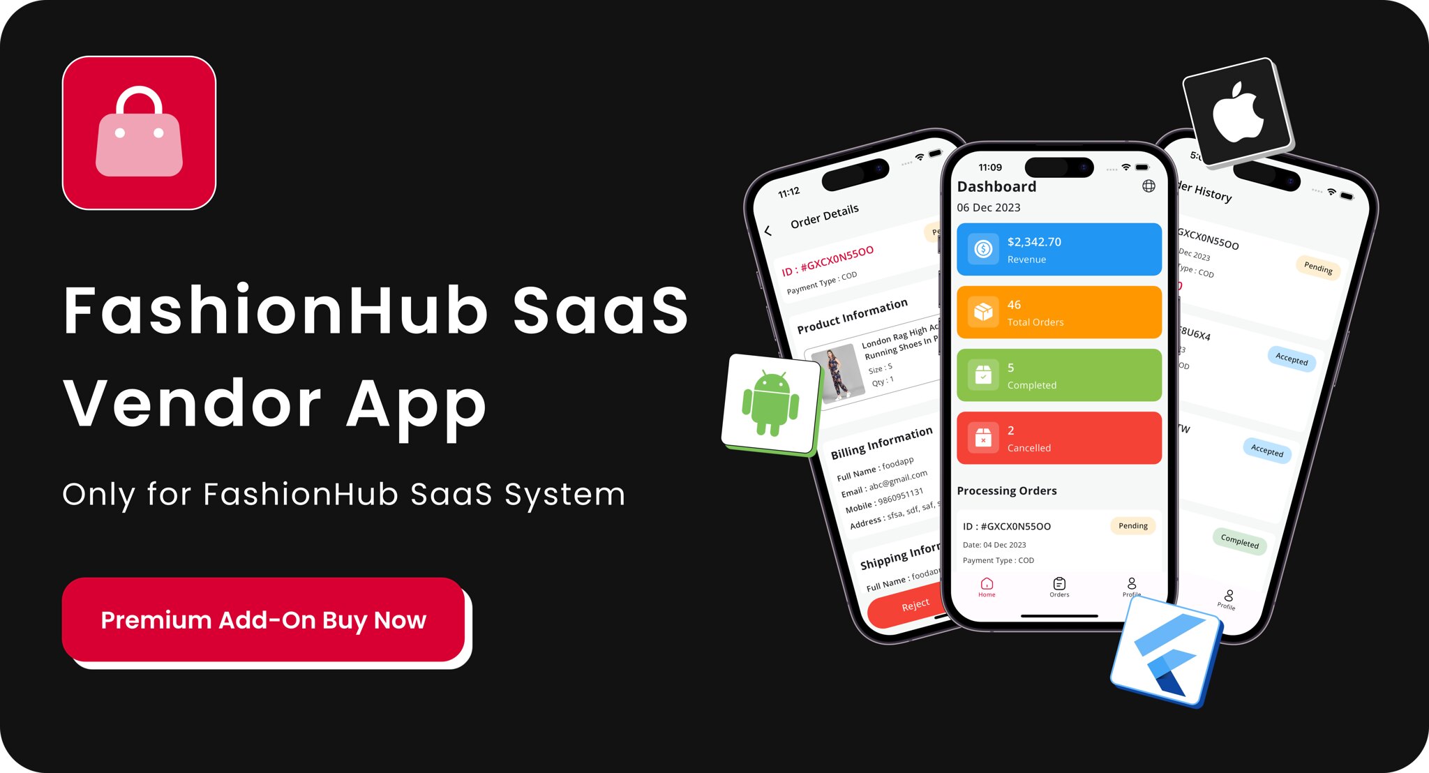 FashionHub SaaS - Multi Vendor SaaS eCommerce Business Website Builder SaaS