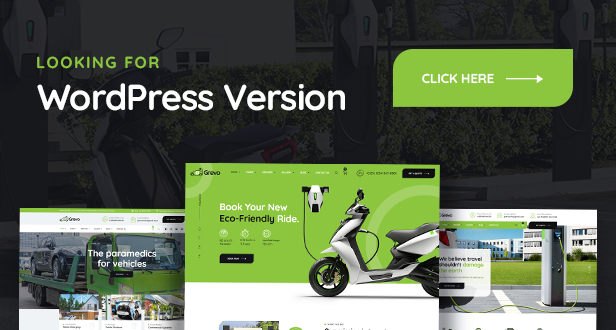 Grevo | Electric Mobility Services HTML Template - 1