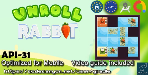 Unroll Rabbit (Admob + GDPR + Android Studio) - CodeCanyon Item for Sale