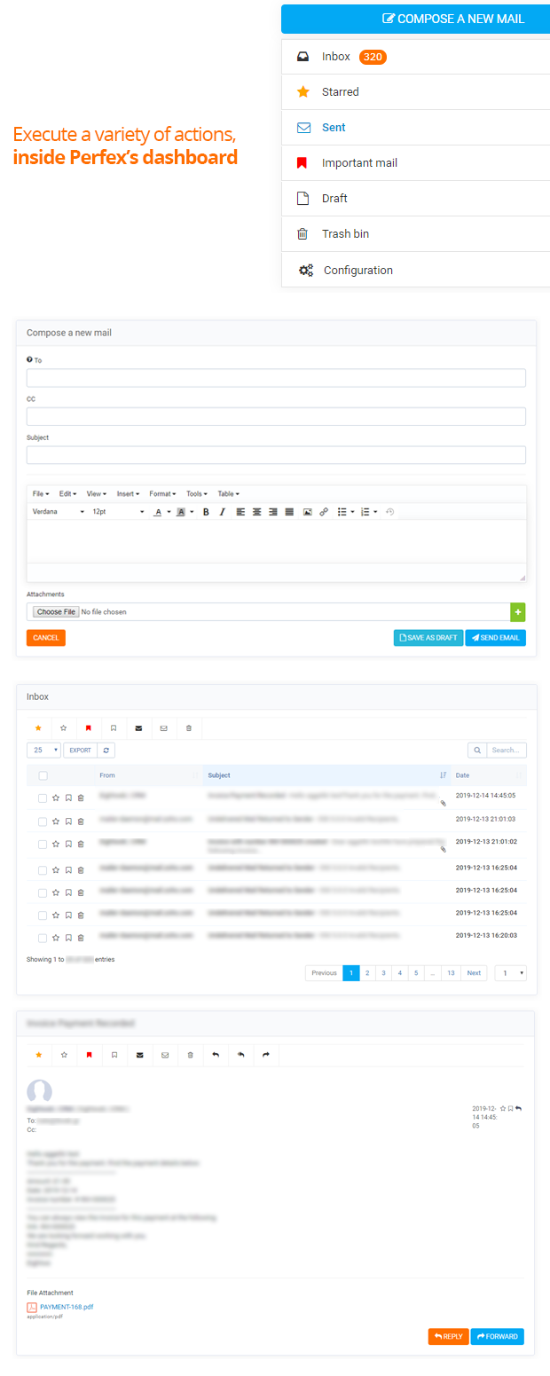 Posta Kutusu - Perfex CRM için Webmail istemci - 1
