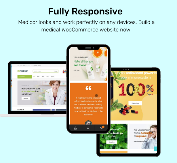 Medicor - Medical Clinic & Pharmacy WooCommerce WordPress Theme