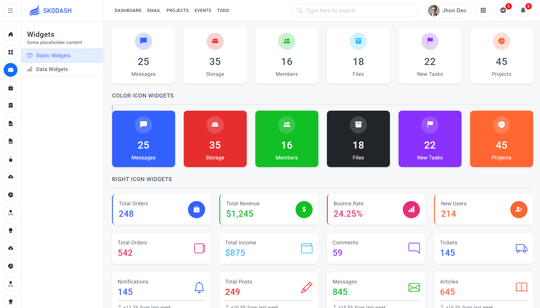 Skodash - Bootstrap 5 Admin Template - 8