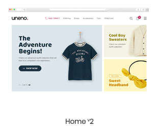 Uneno - Kids Clothing & Toys Store WooCommerce Theme - 5