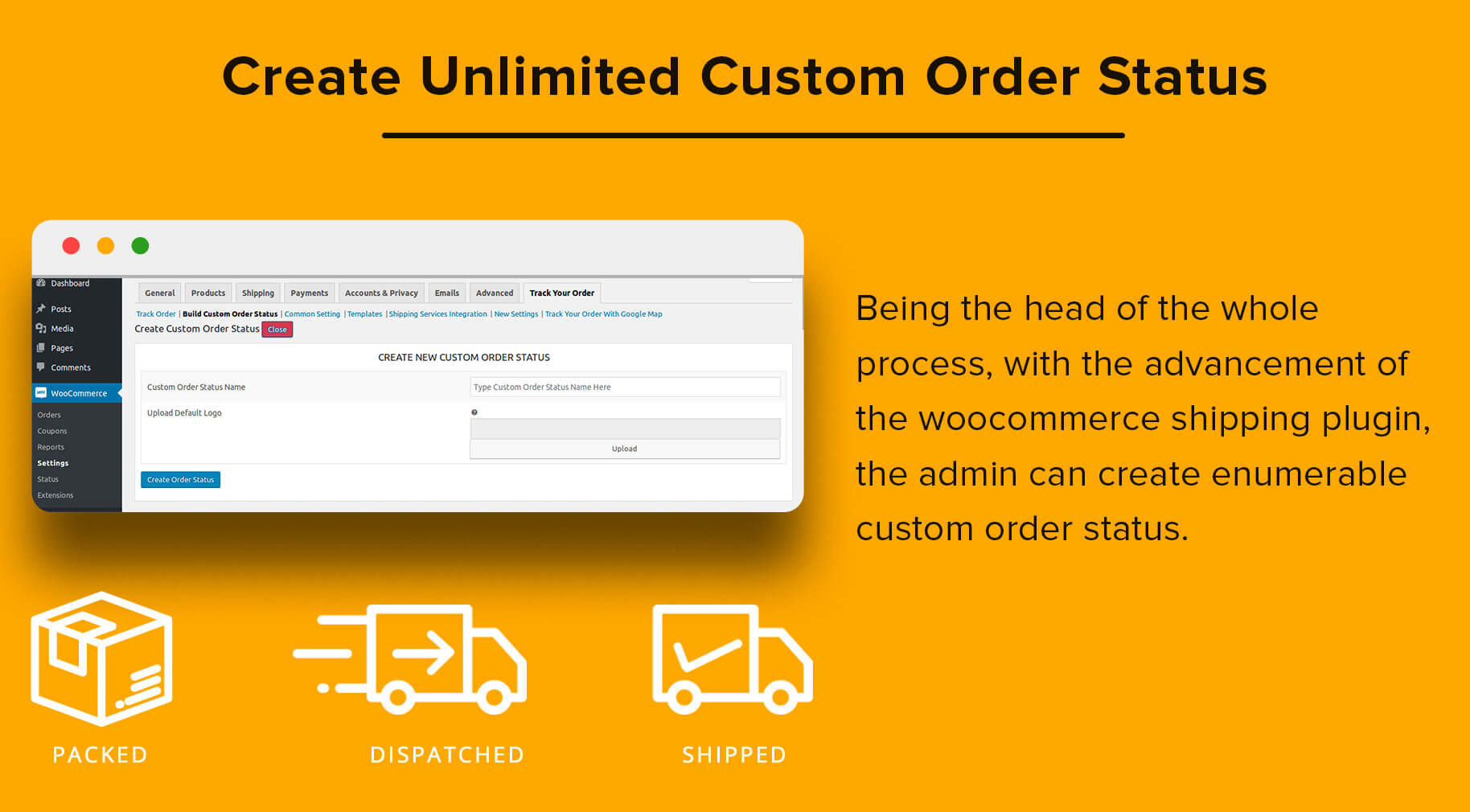 WooCommerce Order Tracker - Custom Order Status, Tracking Templates and Order Email Notifications - 6