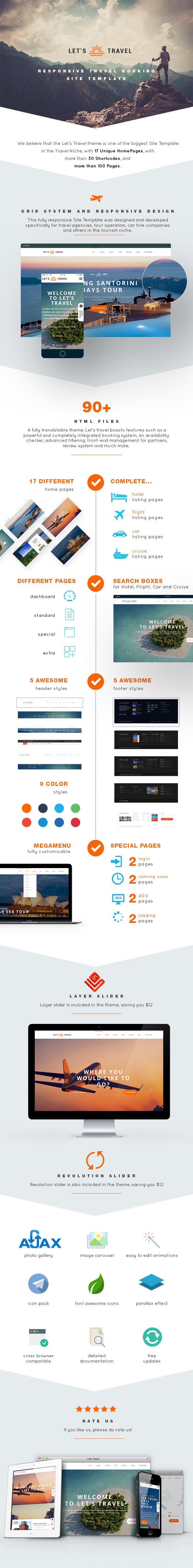 Responsive Travel Booking Site Template