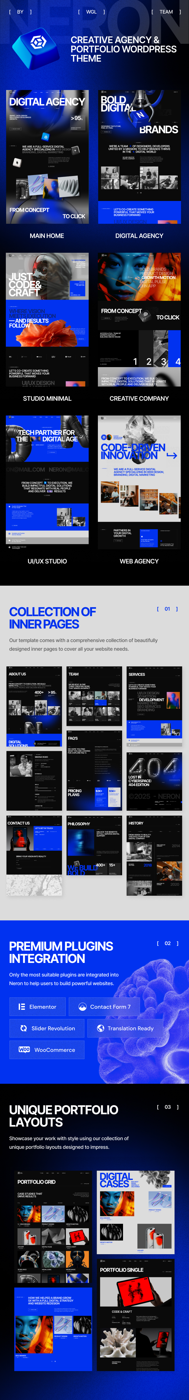 Neron - Creative Agency & Portfolio WordPress Theme - 1