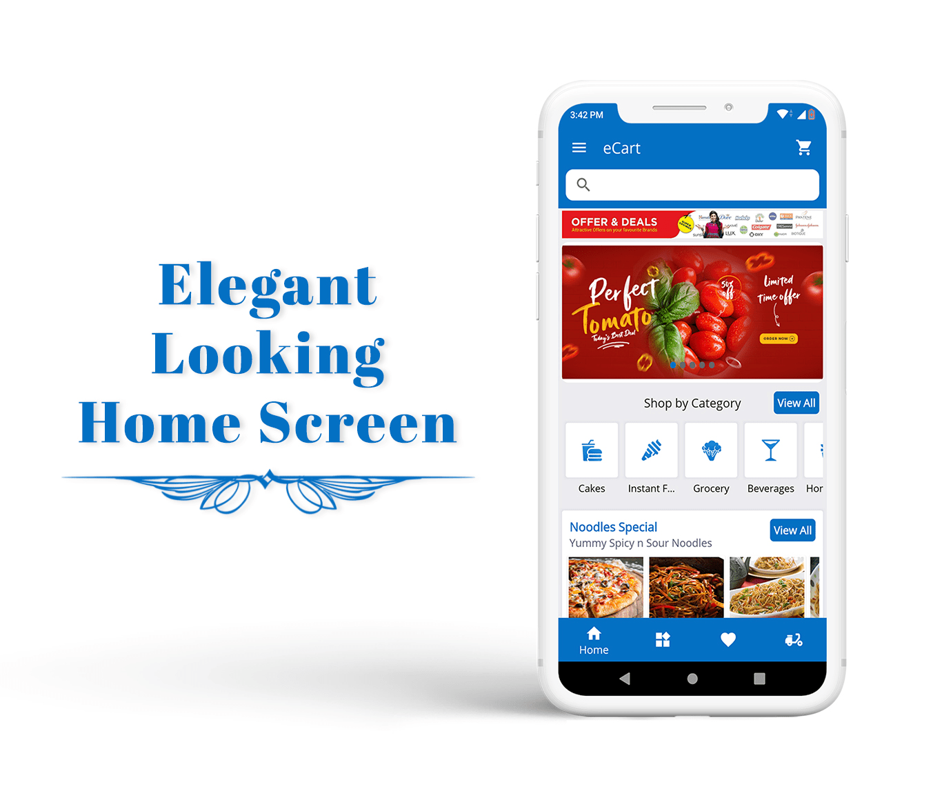 eCart - Grocery, Food Delivery, Fruits & Vegetable store, Full Android Ecommerce App - 5