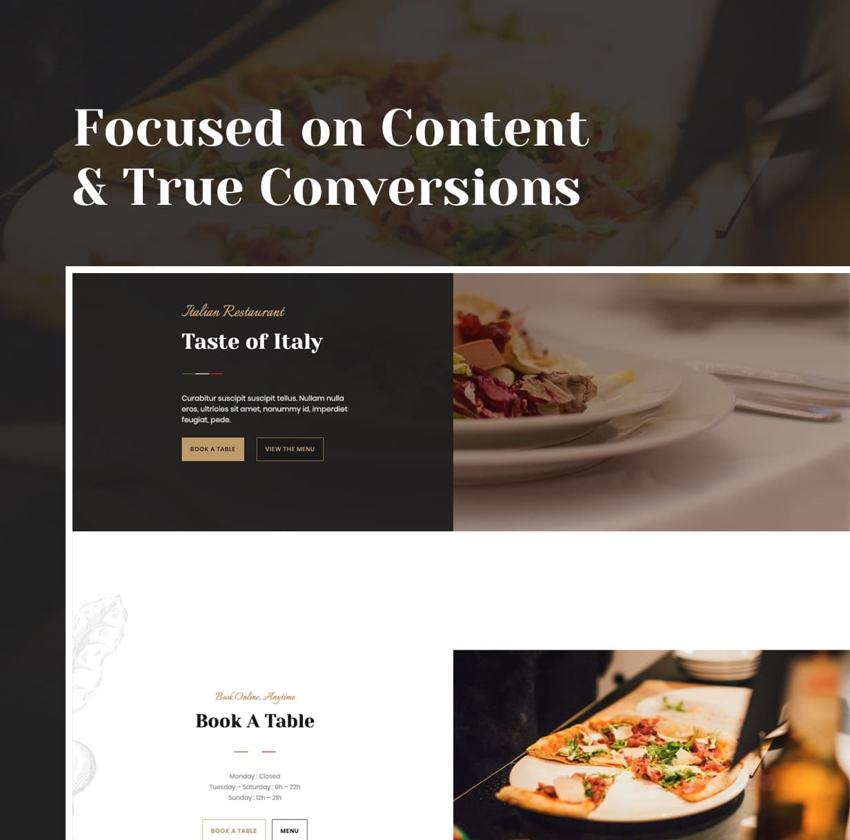 Pizzeria Trattoria - Italian Restaurant Elementor Template Kit - 3